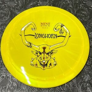 Mint Longhorn Yellow Disc with Bold Design